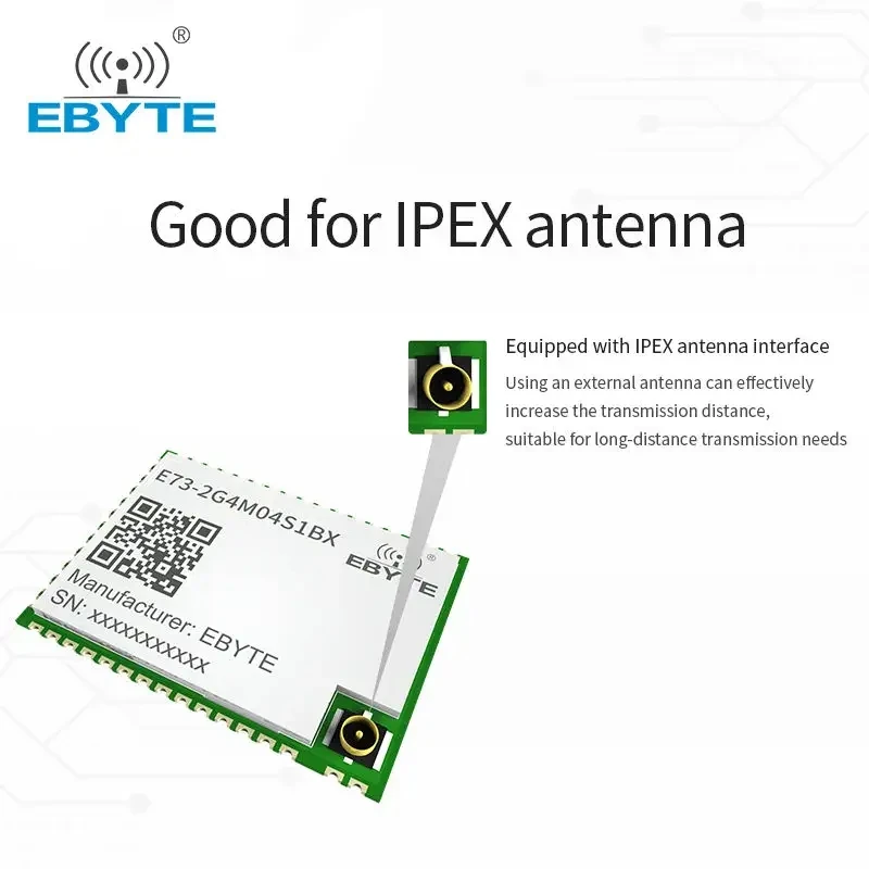 Фото Высокопроизводительный беспроводной модуль EBYTE ODM E73-2G4M04S1BX на базе ARM CORTEX-M4F с поддержкой BLE 4.2/5.0, SMD-тип, 2.4ГГц, NRF52832 №4