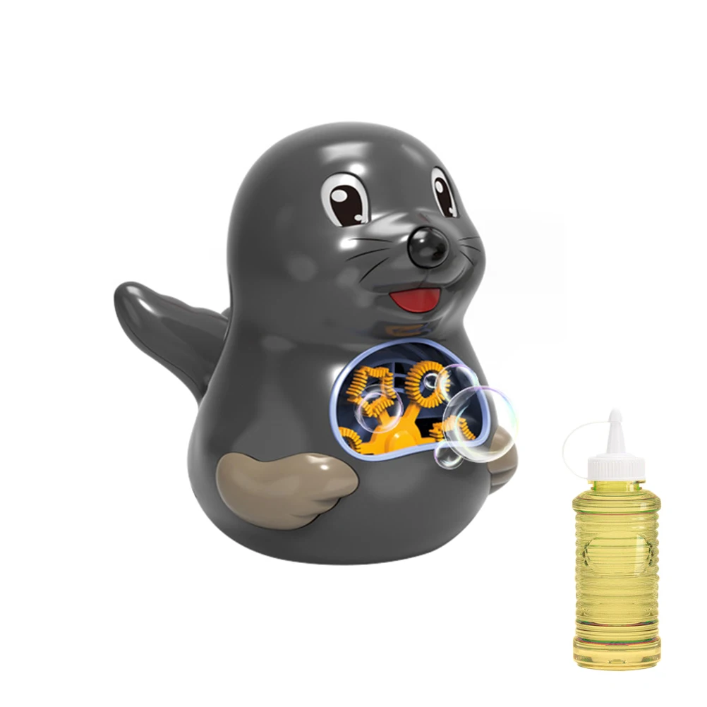 

Bubble Machine for Kids Sea Lion Automatic Bubble Blower Maker with Light Music Outdoor Summer Electric Water Soap Bubble Blower