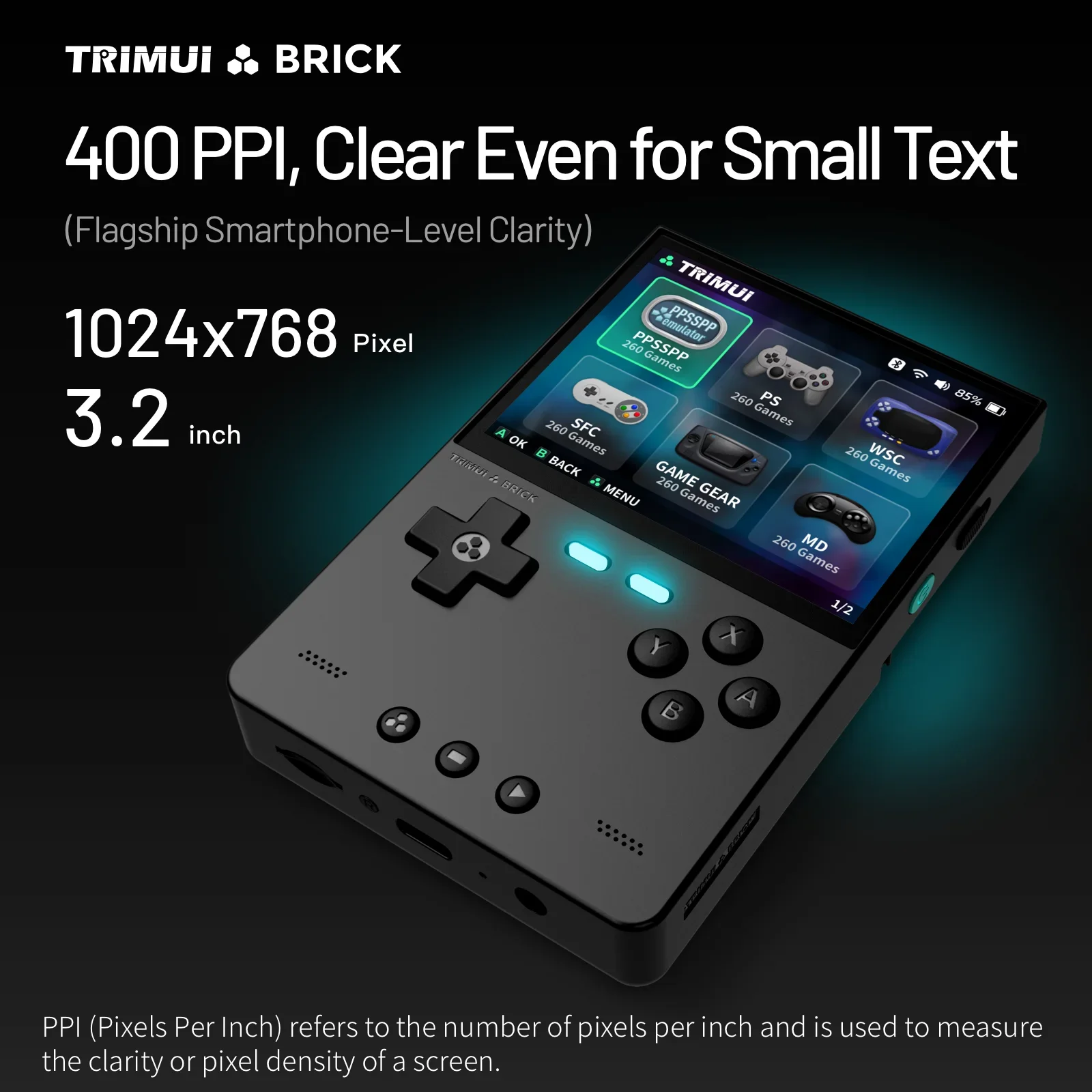 Портативный игровой видеоплеер TRIMUI BRICK