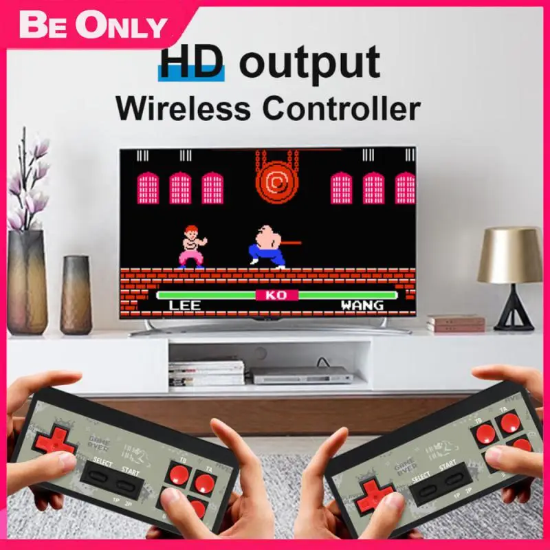 

Retro Wireless Gamepad Handheld Game Player Portable Tv Game Console Av Output Usb Video Game Console Fd600 1800 Classic Games