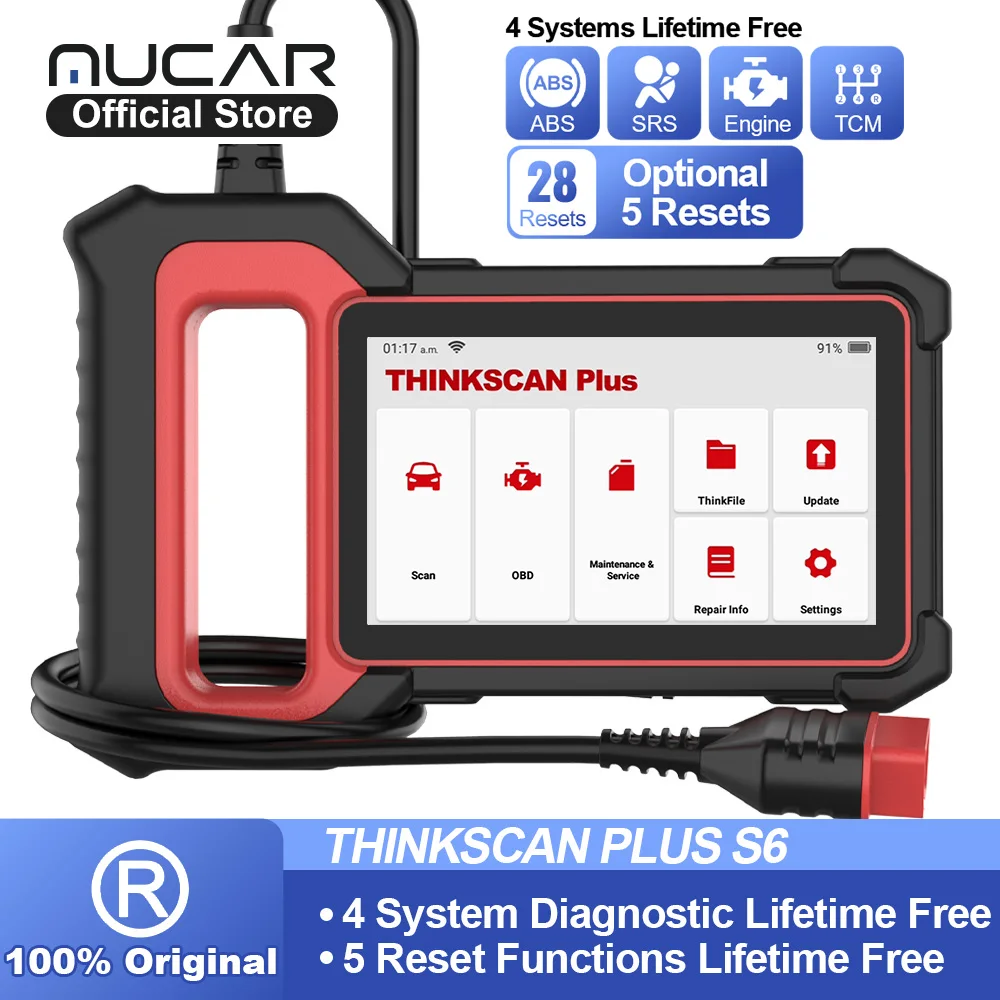 Thinkcar THINKSCAN Plus S5 S6 Автомобильные диагностические инструменты OBD2 Автомобильный сканер Мультисистема Obd 2 считыватель кодов Сканер для автомобиля