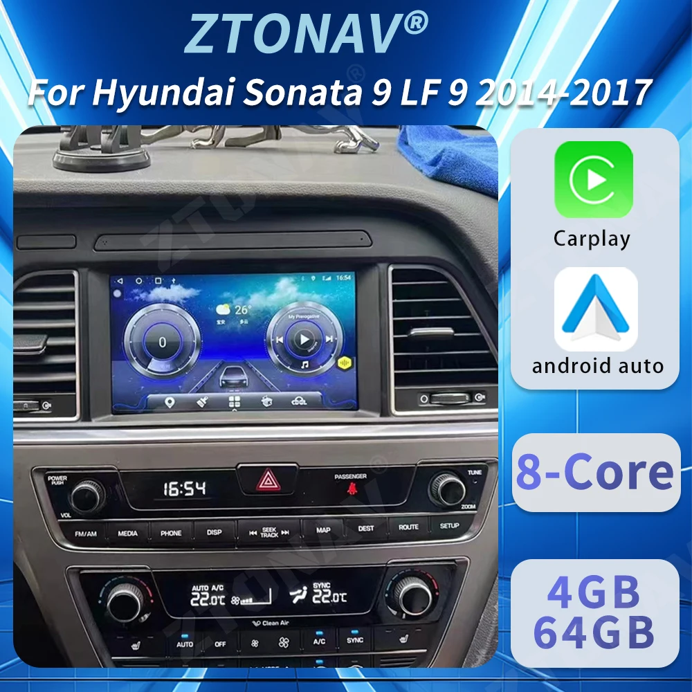 Автомобильное радио Android для Hyundai Sonata 9 LF 2014 2015 2016 2017 автомобильная стереосистема