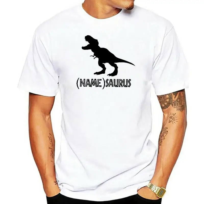 

Dinosaurus Custom T-Shirt Your Name Saurus T Rex Cool Shirt men t shirt