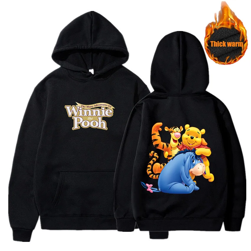 

Толстовка с капюшоном для мужчин и женщин, свитшот с принтом «Винни-Пух», в стиле Disney, худи в стиле хип-хоп, в стиле Харадзюку, для мальчиков и девочек, Осень-зима