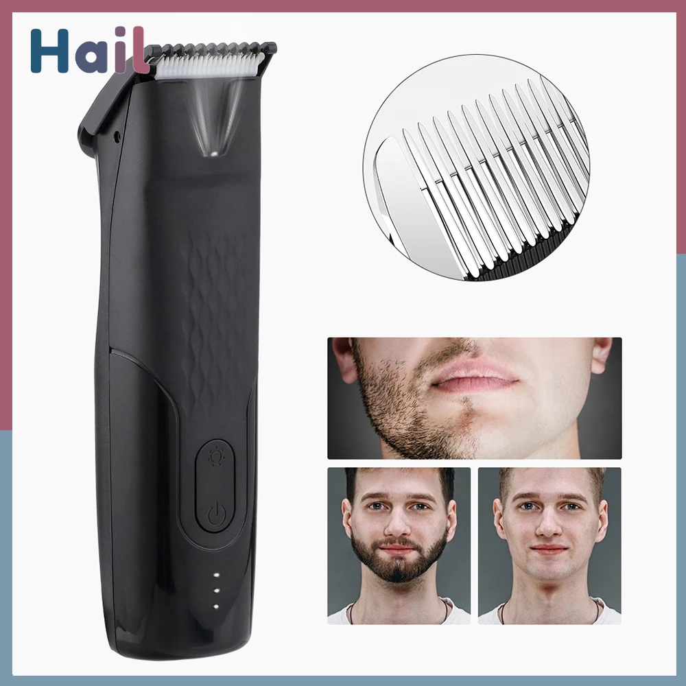 

Electric Hair Shaver for Men LED Light Care Body Hair Trimmer Razor IPX6 Waterproof Rechargeable Beard Chest Armpit Leg Clipper