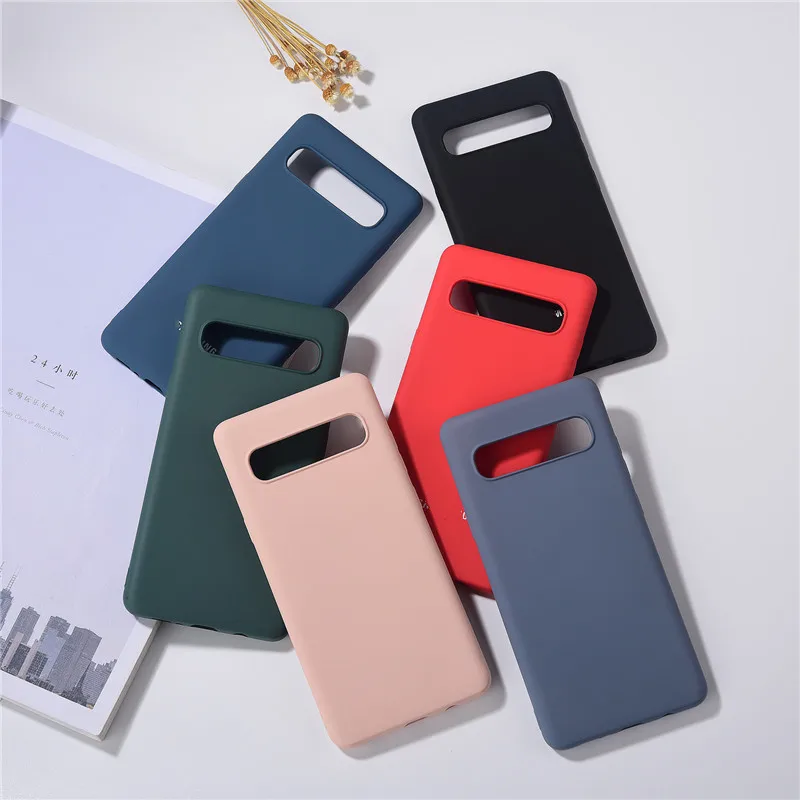 Чехол для телефона Samsung Galaxy S10 5G S10, мягкая задняя крышка из жидкого силикона с полным покрытием, защитный чехол