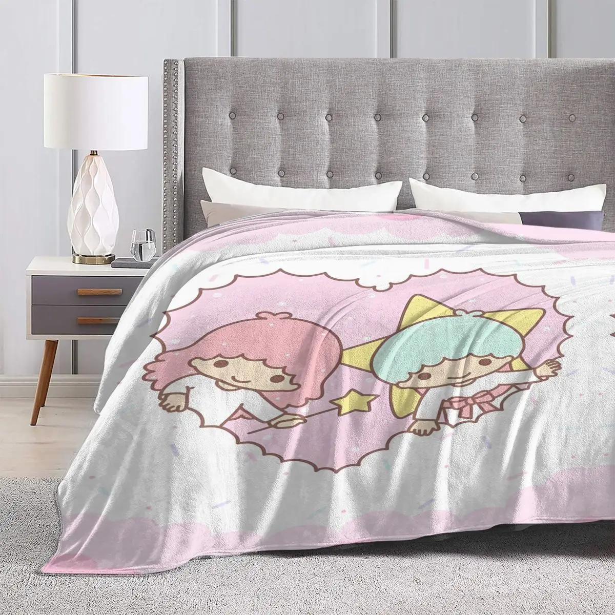 Одеяло Little Twin Stars для путешествий офиса фланелевое одеяло улицы супер теплое