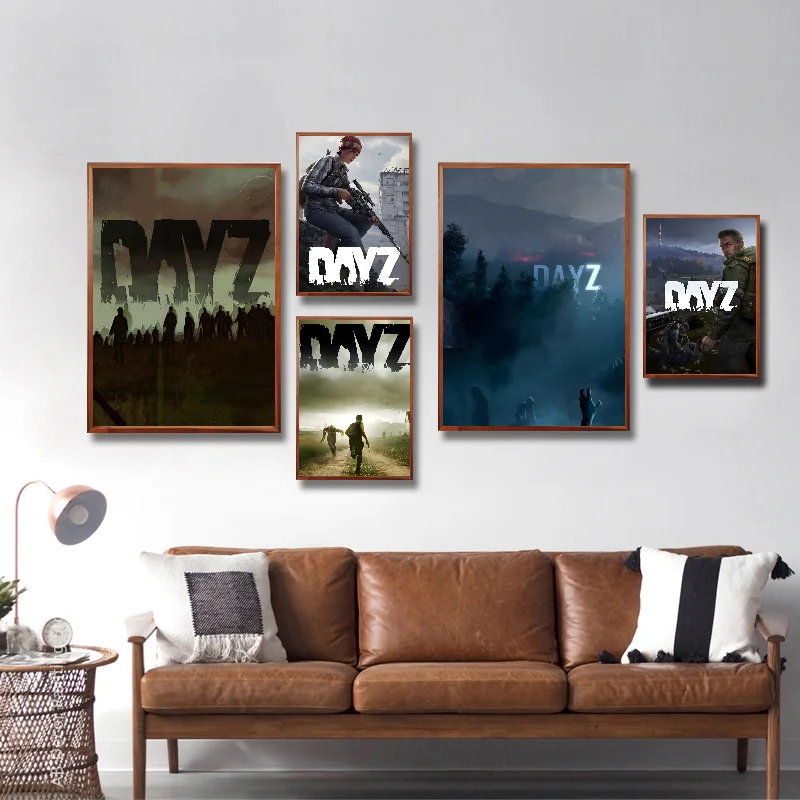 Игровой постер Dayz самоклеящаяся художественная водонепроницаемая бумажная