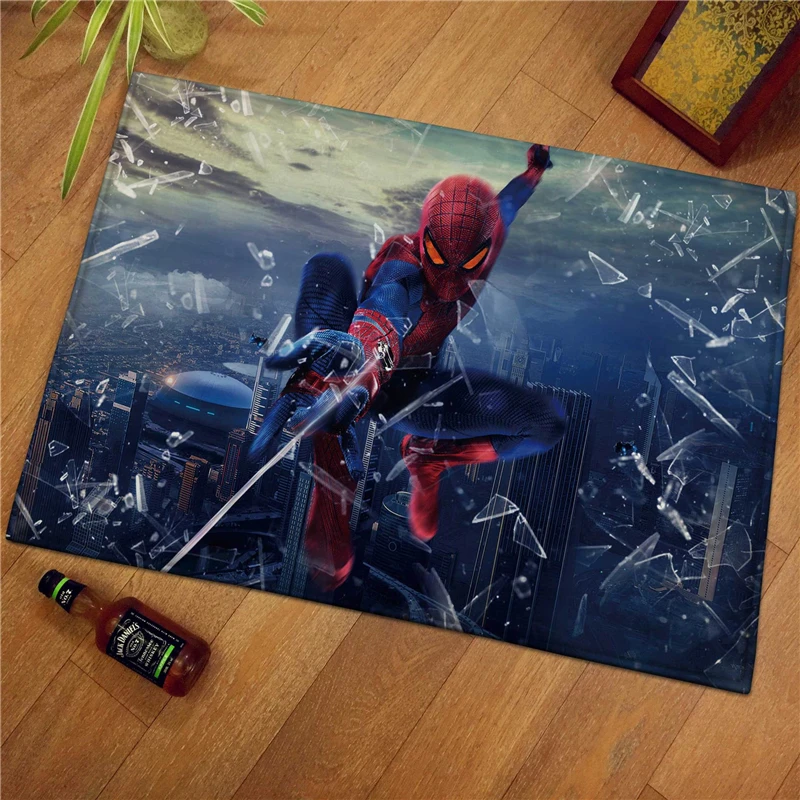 

40x6Disney Kids Playmat Floor Mats Anti Slip Mat Cartoon Spiderman Printed Pattern Carpet Rug for Bathroom Door Living Room Gift