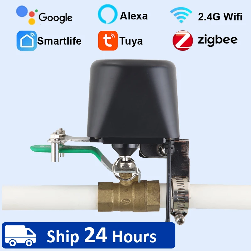 Tuya Smart WiFi Water Valve Zigbee Gas Valve Timer Garden Smart Faucet Controller Support Alexa Google Assistant Smartlife