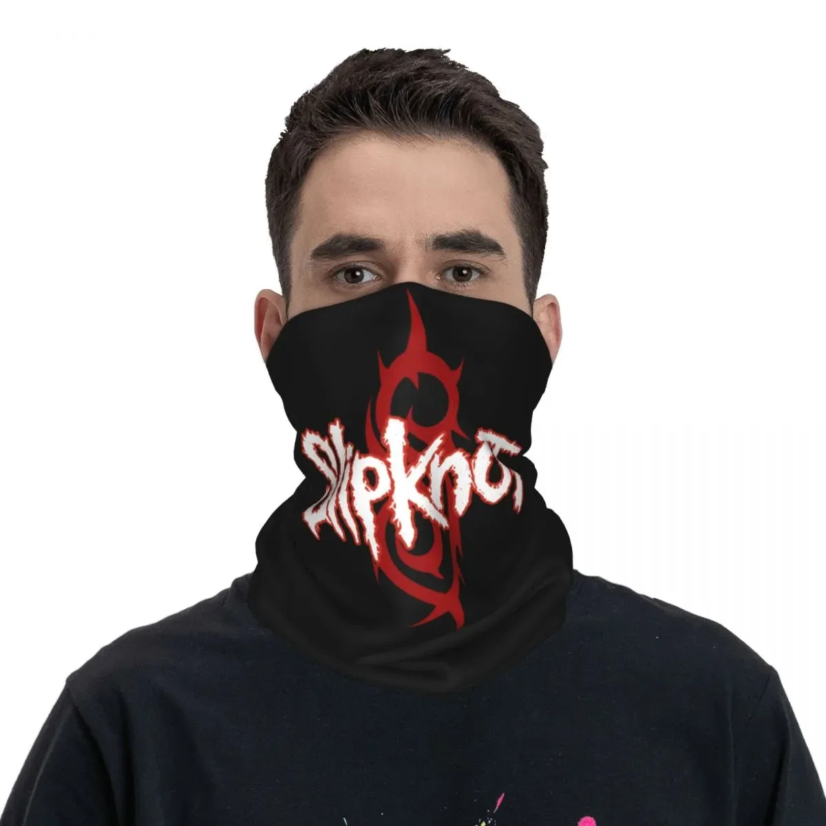 

Новинка 2023, бандана Slipknot с тяжелым металлическим ремешком, шарф-шарф с принтом, многофункциональная Ветрозащитная маска для лица