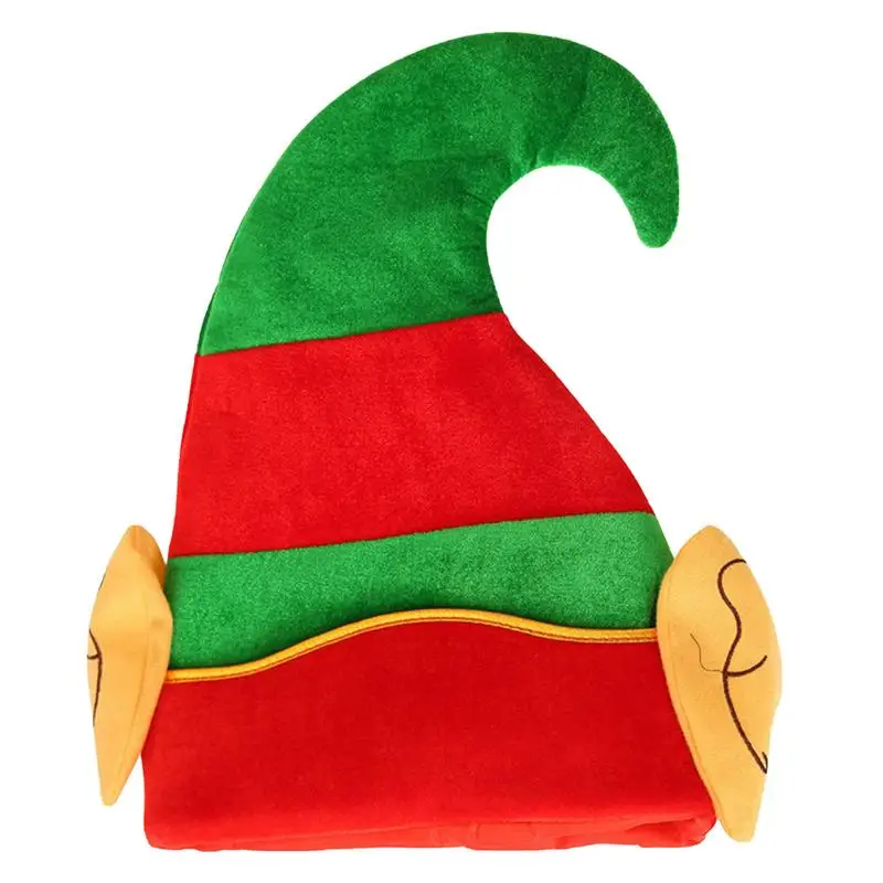

Christmas Elf Hat Elf Hat With Gold Velvet Material Red And Green Christmas Hat With Curved Tip And Cute Elf Ears For Kids