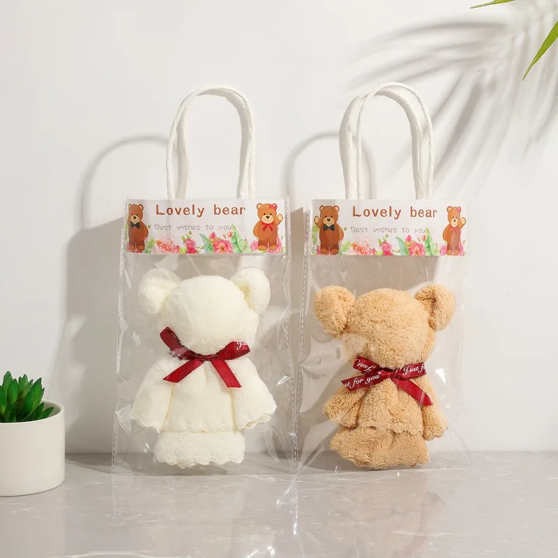 

20pcs Valentines Day Gift for Girlfriend Bear Towel Bridesmaid Gifts Party Favors Wedding Gifts for Guests Mother's Day Present