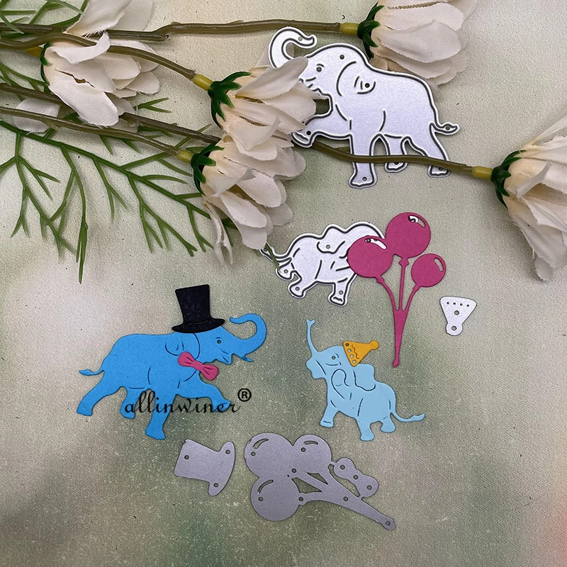 

Balloon hat elephant Metal Cutting Dies Stencils For DIY Scrapbooking Decorative Embossing Handcraft Die Cutting Template
