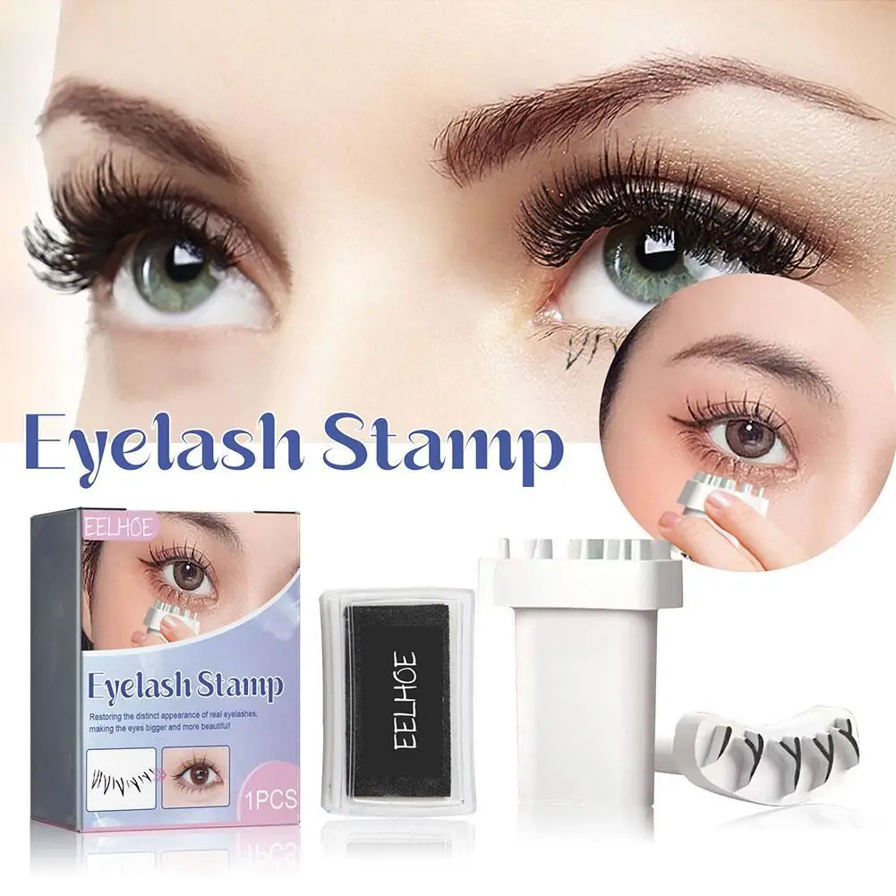 

New Eyelash Stamps Tool Eye Makeup Tool Diy Lower Lashes Extensions Natural Look for Make Up Beginner False Eyelash