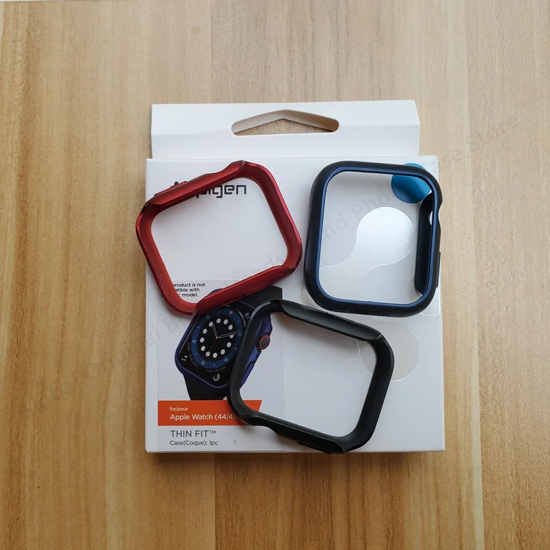 Оригинальный корейский бренд Spigen Тонкий чехол-бампер для Apple Watch SE 7 6 5 4 40 мм/41 мм/44