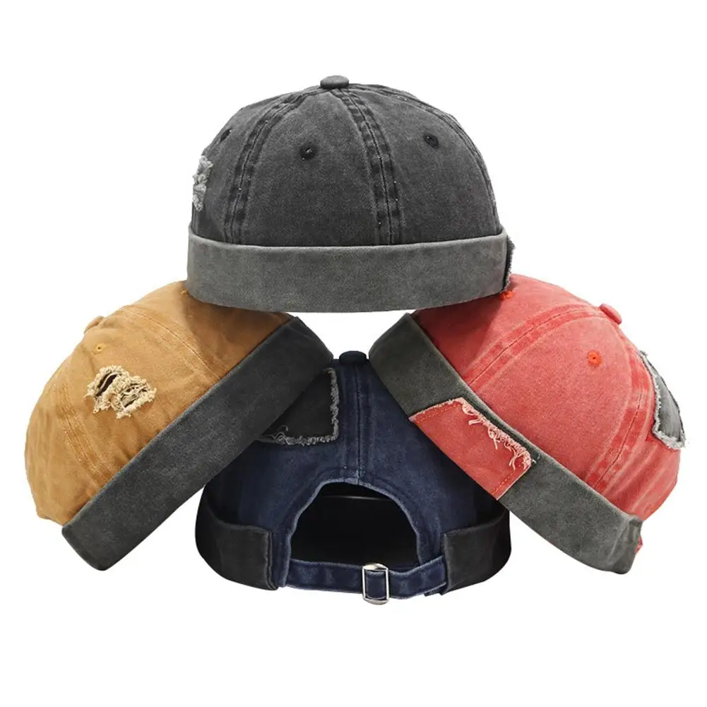 

Brimless Hat Fashionable Foldable Quick-dry Brimless Men Hat Docker Hat Men Skullcap for Work