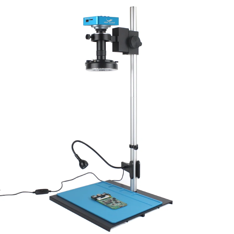 

13MP 1080P HDMI USB Industrial Digital Video Microscope Camera 10X-130X Zoom C Mount Lens For Phone PCB Soldering Repair Tools