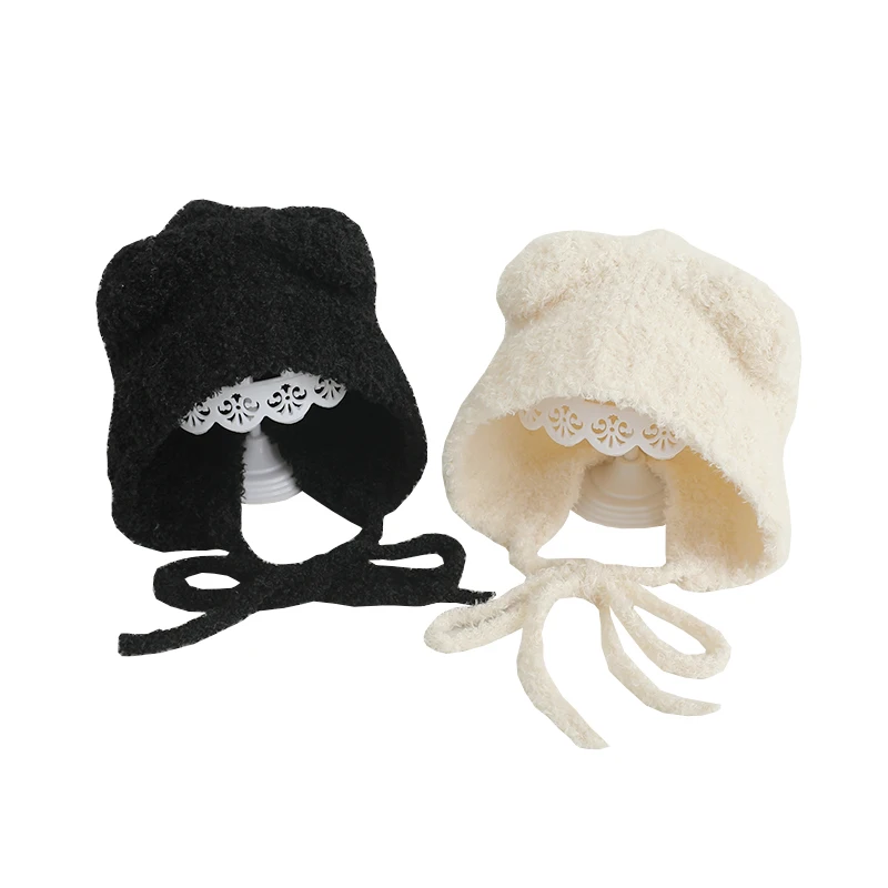 

Parent-child Fleece Winter Baby Hat Dog Ears Warm Earflap Hat Soft Baby Girl Hat Boy Cap Kids Mom Bonnets Hat