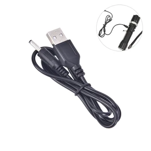 Cord Mobile DC Power Charger For LED Flashlight Torch Dedicated USB Cable