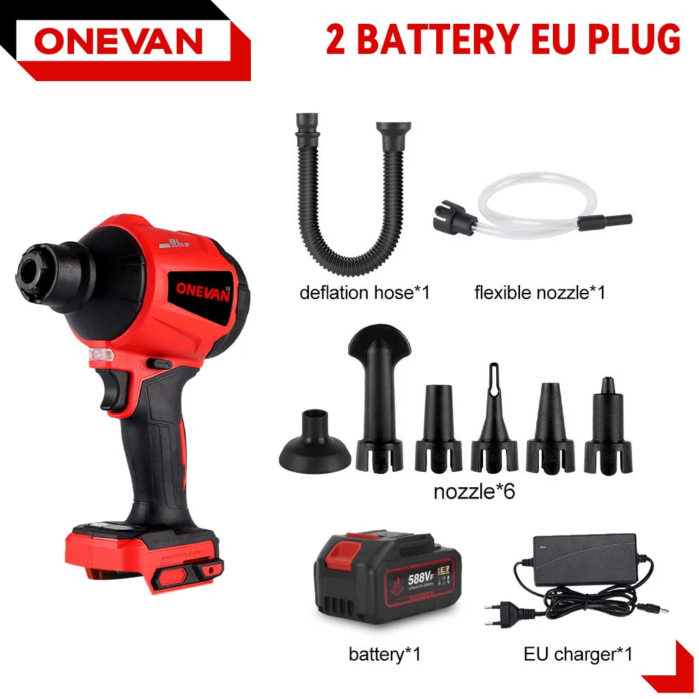 

ONEVAN Бесщеточный воздуходувка 80000 об/мин для Makita 18В