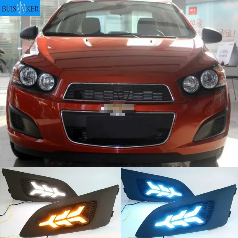 Дневные ходовые огни для Chevrolet Chevy AVEO Sonic 2011 2012 2013 дневные 1 пара
