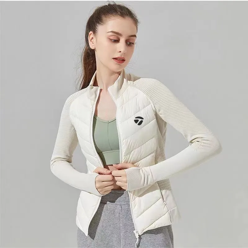 

Женская зимняя куртка для гольфа 2023, легкая хлопковая одежда для гольфа, новая ветрозащитная куртка