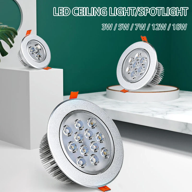 

Светодиодный потолочный светильник, 220 В, 3 Вт, 5 Вт, 7 Вт, 12 Вт, 18 Вт