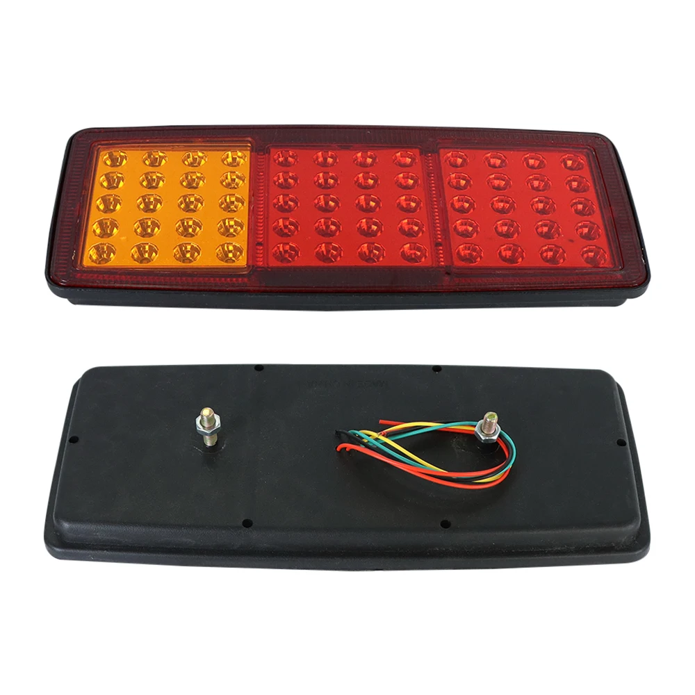 

2pcs 24V 60LED Universal Car Truck Tail Light Turn Signal Lamp Rear Lamp Brake Light For Trailer Van Boat RV Caravan Bus Tractor