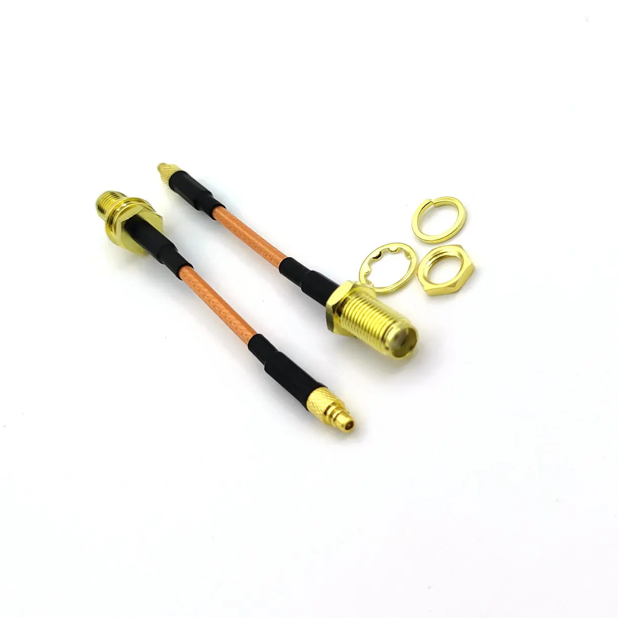 

100 шт. гнездовой разъем SMA к штекеру MMCX, ОТРЕЗОК кабеля адаптера кабеля RG316