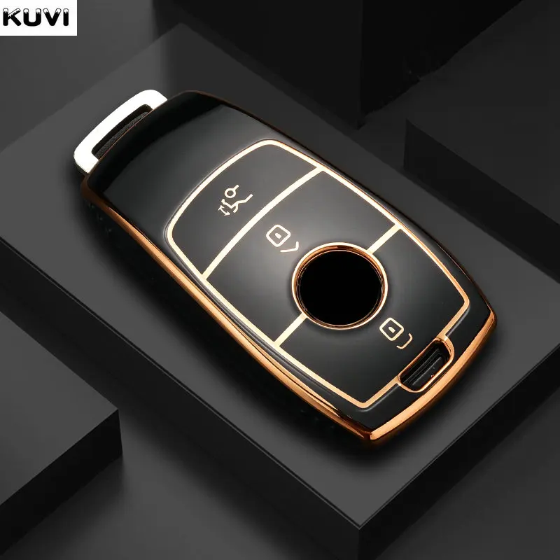 

Fashion TPU Car Remote Key Case Cover Shell For Mercedes Benz A C E S G Class GLC CLE CLA GLB GLS W177 W205 W213 W222 X167 AMG