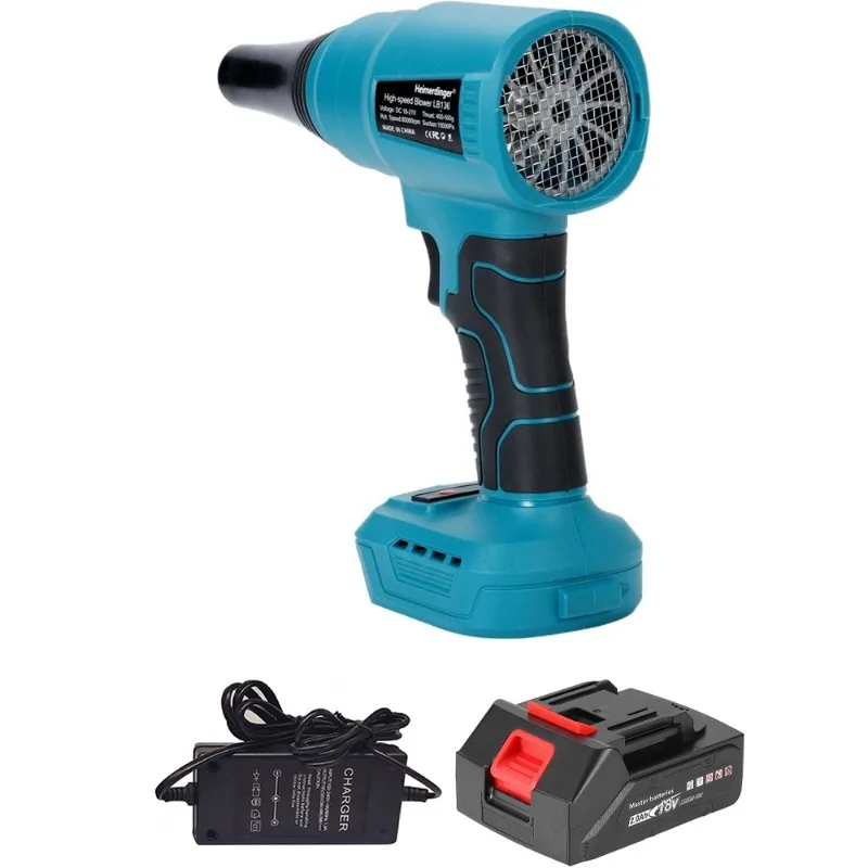 

Heimerdinger LB136 Беспроводной вентилятор 85000об/мин со светодиодом - Бесступенчатая регулировка, всасывание 15000Па, для уборки/питомцев/пыли (18-21В DC)