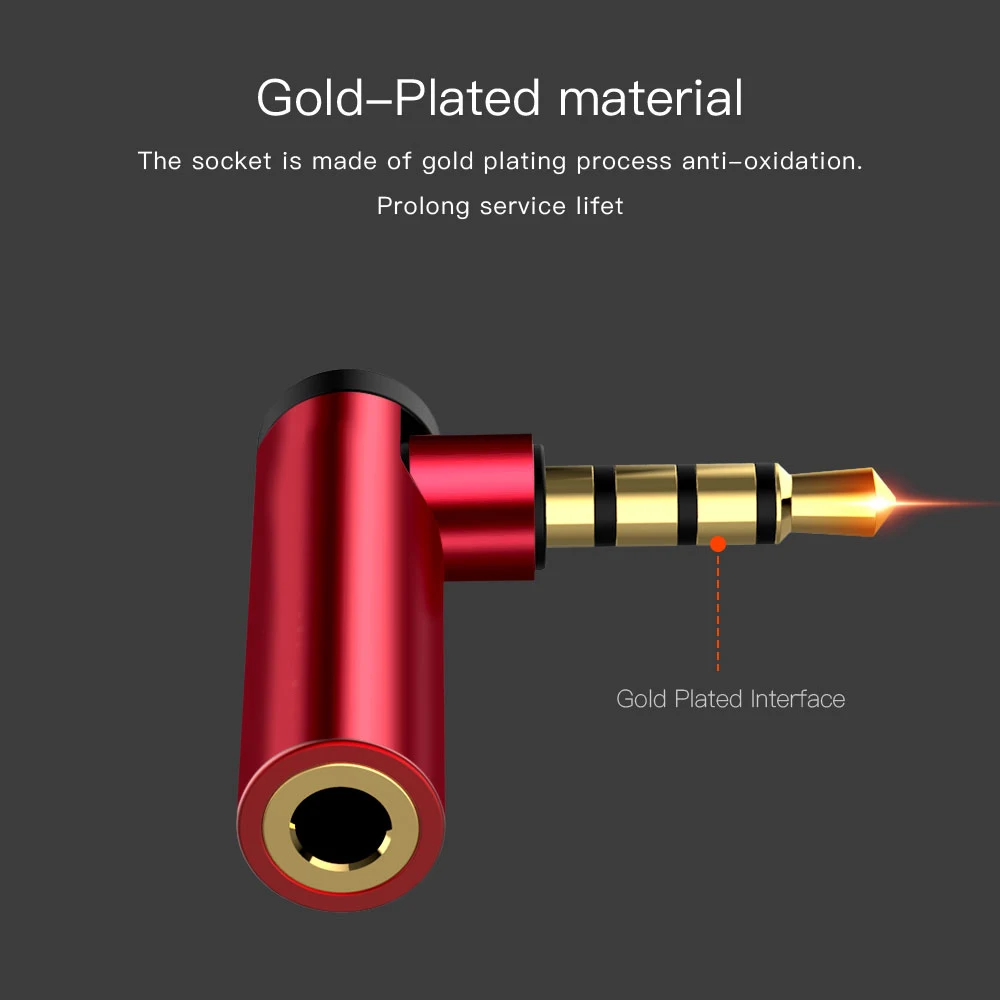 L TYPE 3.5mm Male to Female 90 Degree Right Angled Adapter Converter Headphone Audio Microphone Jack Stereo Plug Connector |