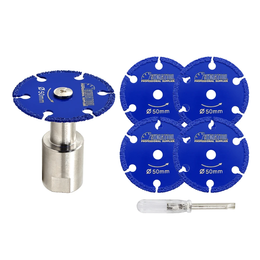 SHDIATOOL мини-резной железный диск диаметром 30/40/50 мм, алмазная пила, съемный фланец M14, ручной инструмент, стальная металлическая труба, пластина для резки ногтей