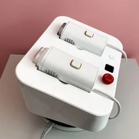 portable doule handpiece 808nm diode laser hair removal machine for home usebeauty salon