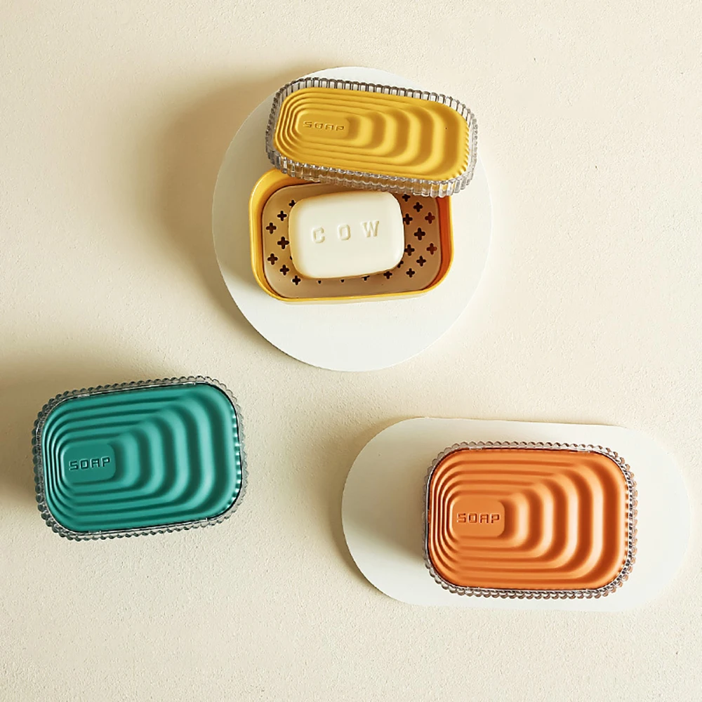 

Дорожная Коробка для мыла с мылом, мыльница с крышкой, портативный держатель для мыла, герметичная перфорированная мыльница для путешестви...