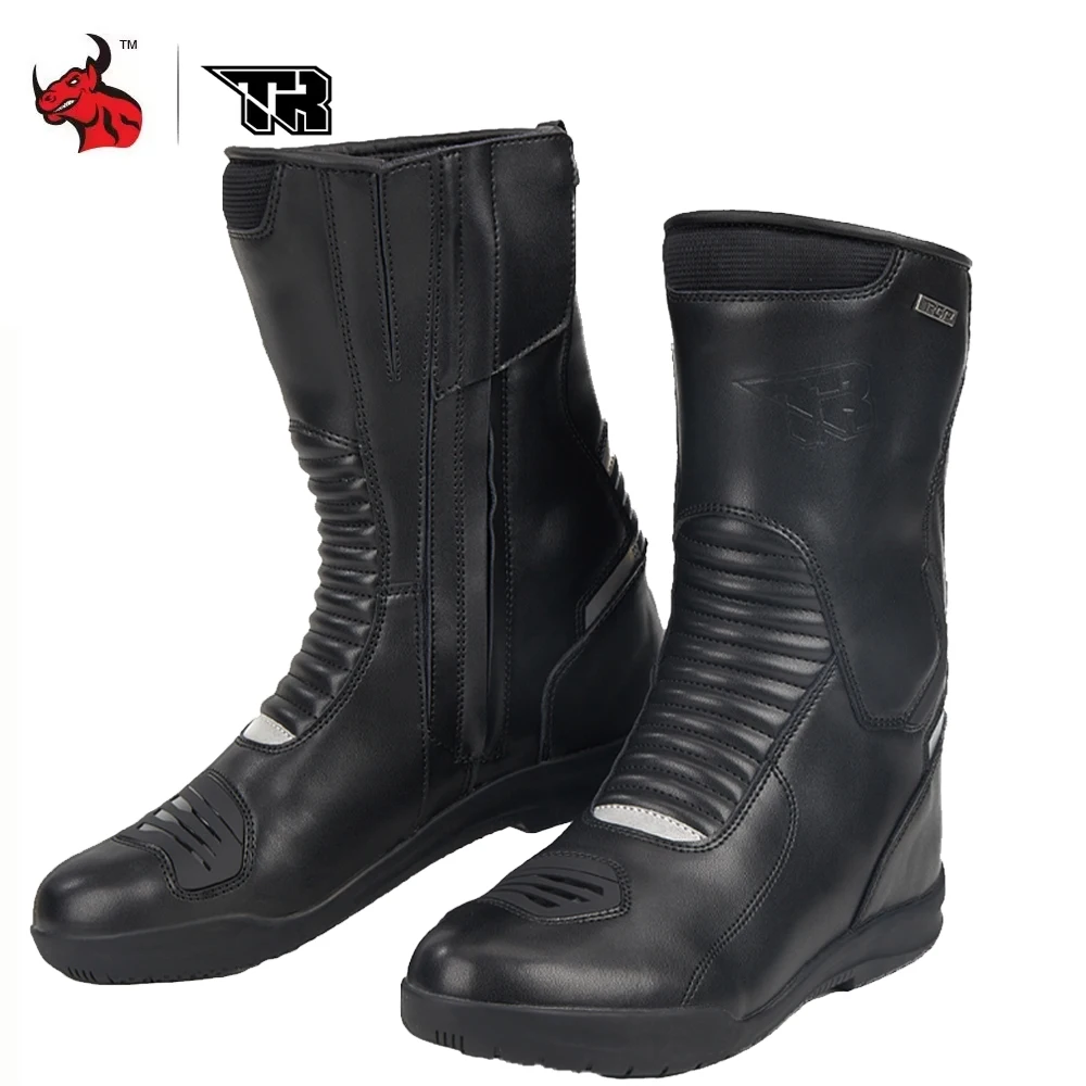 Мужские и женские гоночные ботинки, безопасные мотоциклетные ботинки для езды на мотоцикле, водонепроницаемые износостойкие мотоциклетные ботинки, оборудование, Раллийная обувь