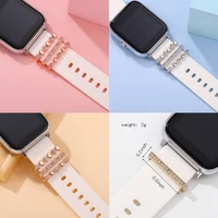 watchband charms set decorative charms accessories jewelry for apple watch band silicone strap ring stud nails pendent charm