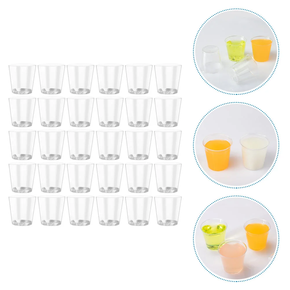 

Shot Glass Drinking Cup Disposable Water Juice Mugs Multi-function Clear Beverage Cups Mini Glasses