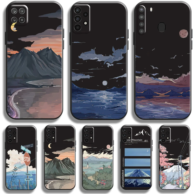 

Landscape Painting For Samsung Galaxy A11 A12 A20 A20E A21 A21S A22 A30 A31 A32 A51 A52 A70 A71 A72 5G Phone Case Funda Soft