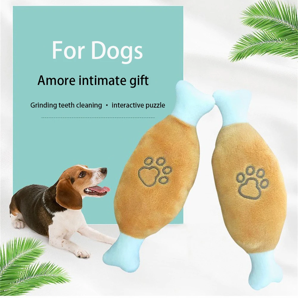 

Crystal Super Soft Bone Shape Toy Molar Teeth Cleaning Cute Appearance Home Supplies Dog Toys All Breeds Of Dogs Cotton