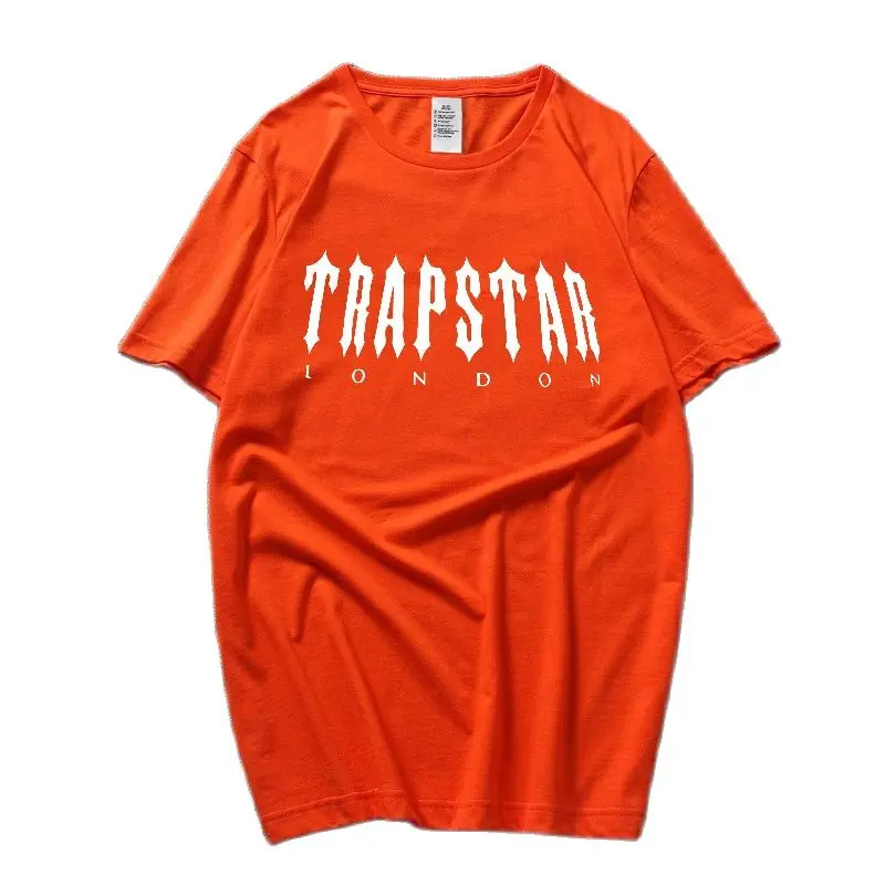 

Trapstar Men's T Shirt Cotton Summer Letters Print Oversized T- Shirt Fashion Women's Hip Hop Streetwear Brand Tee Free Shipping