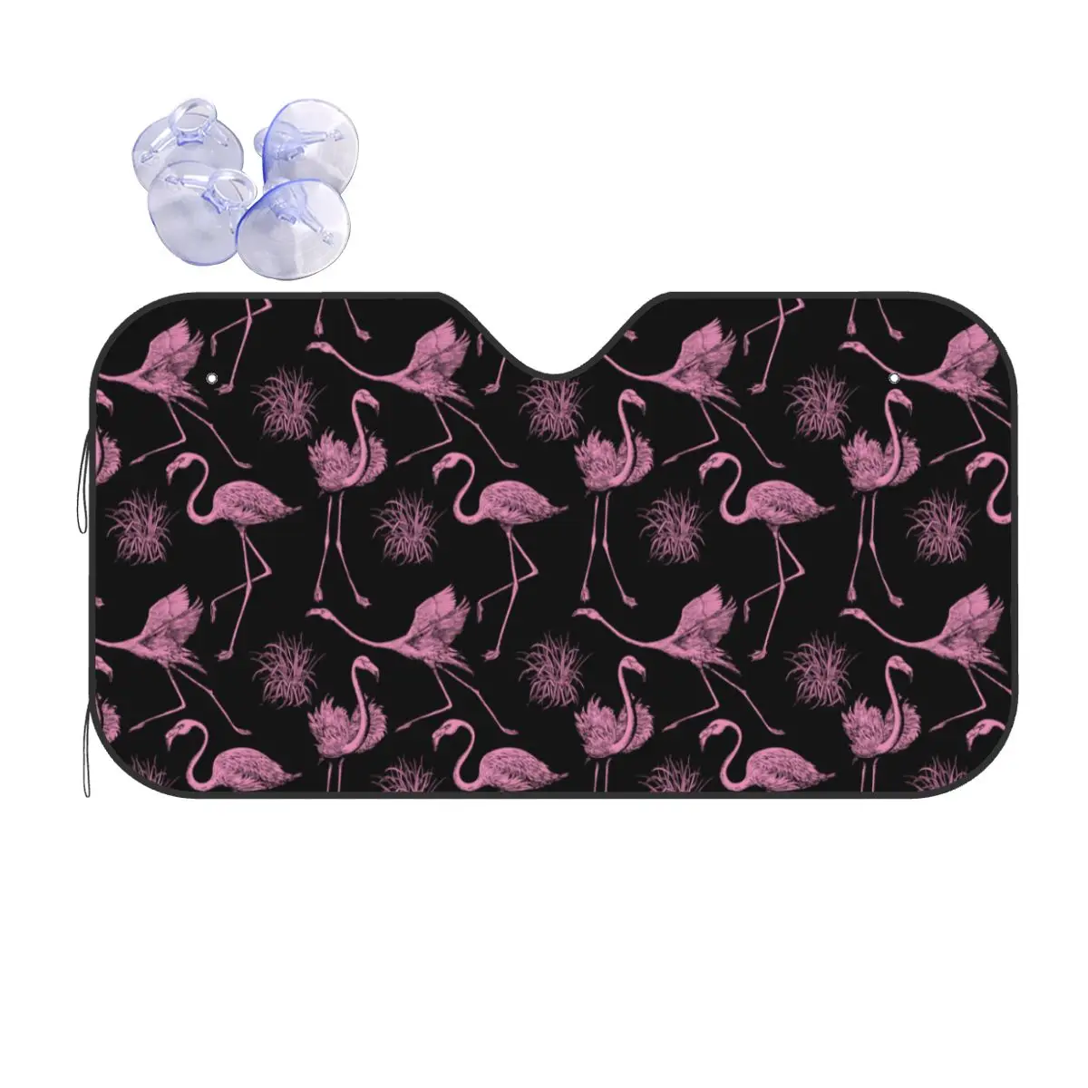 

Pink Flamingo Windshield Sunshade Cartoon Animal Fashion Cover Front Block Window 76x140cm Sun Visor Car-covers