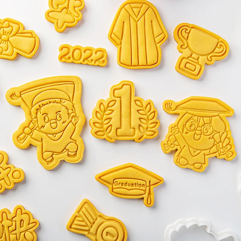 

Выпускной Сезон форма для печенья поздравление Выпускной печенье форма для печенья мультяшная униформа для мальчиков и девочек