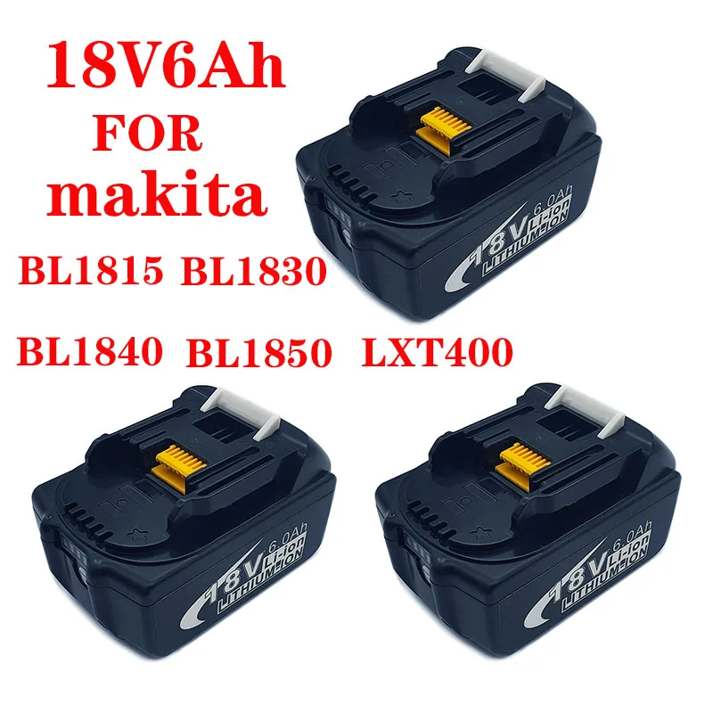 Аккумуляторная литий-ионная батарея Waitley 18 в, 6,0 Ач, BL1860b для электроинструментов Makita 18 в, BL1860, BL1830b, BL1850b, BL1840, LXT-400 6A