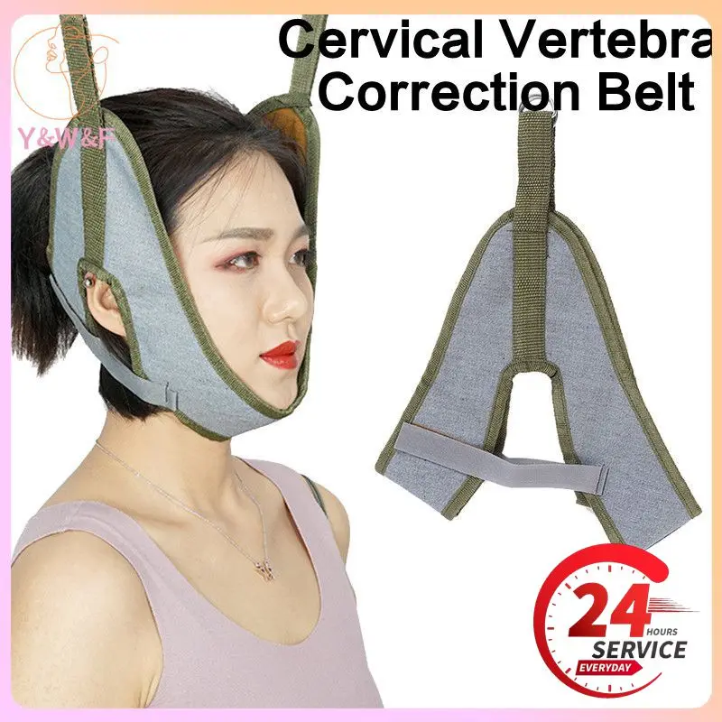 

Hanging Cervical Traction Device Soft Neck Stretching Belt Pain Relief Metal Bracket Chiropractic Neck Traction Cushion