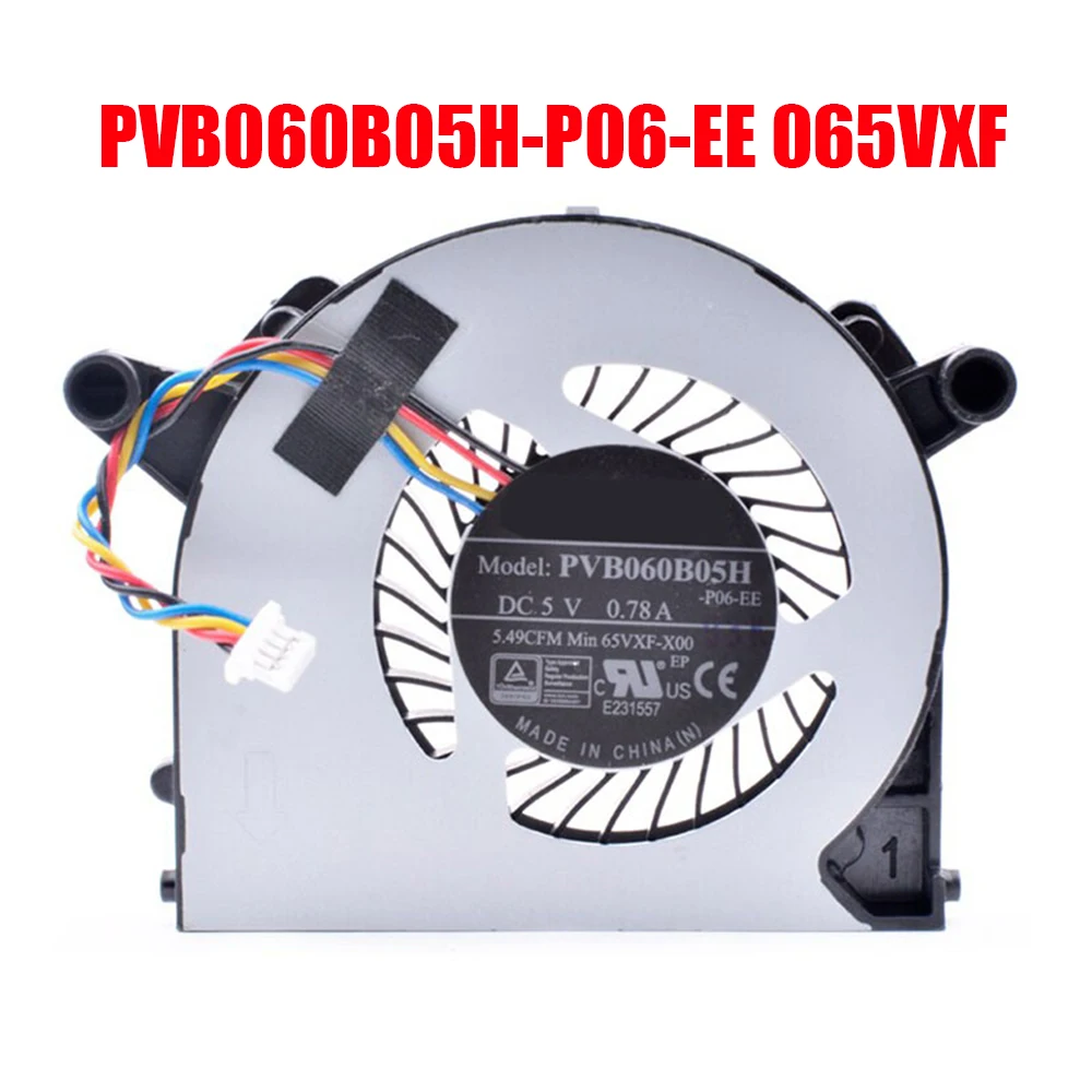 Вентилятор ЦП для ноутбука Foxconn PVB060B05H PVB060B05H-P06-EE DC5V 0.78A 65VXF-X00 065VXF 65VXF Новый
