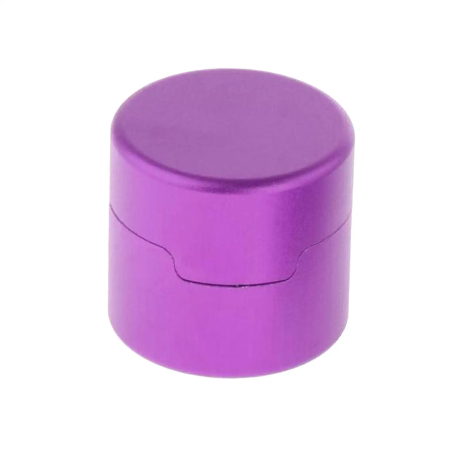 

Pool Cue Chalk Holder Round Shaped Cup Box Carrier Case Easy to Use Mini Container Organizer Aluminum Alloy Snooker Accessories