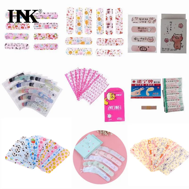 10-120pc Waterproof Cute Cartoon Patterned Band Aid Adhesive Plaster Bandage Patch Banditas Hemostasis Wound Strips For Children - купить по