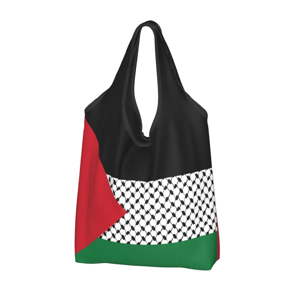 Палестинский флаг многоразовые сумки для покупок складные грузоподъемностью 50